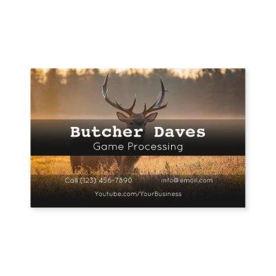 Advertise Game Deer Animal Processing Company Busi