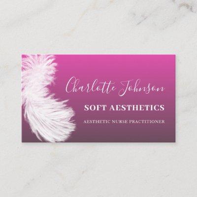 Aesthetics Skincare Pink Feather