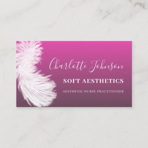 Aesthetics Skincare Pink Feather