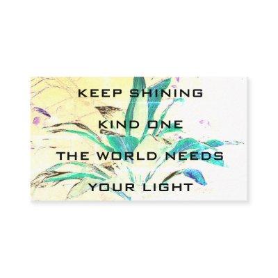 Affirmation  Gift Insert Blank Back