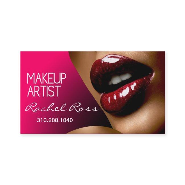 African America Big Glossy Lips | fuschia