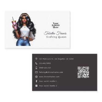 African American Crafting Queen Empowerment Art