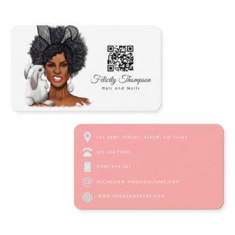 African American Hairdresser QR Code