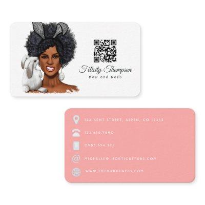 African American Hairdresser QR Code