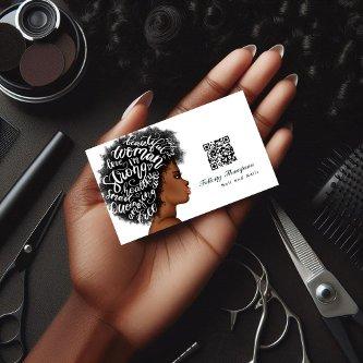 African American Hairdresser QR Code