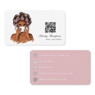 African American Hairdresser QR Code
