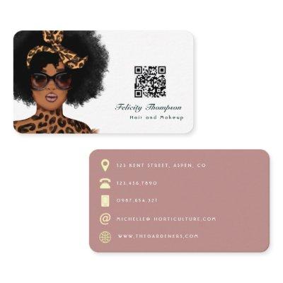 African American Hairdresser QR Code