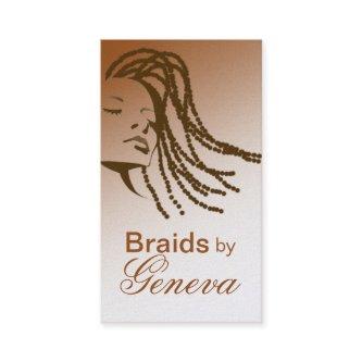 Afrocentric Braids Hair Stylist - metallic gold