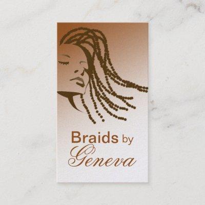 Afrocentric Braids Hair Stylist - metallic gold
