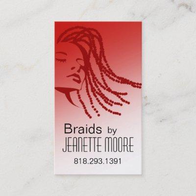 Afrocentric Braids Hair Stylist - red