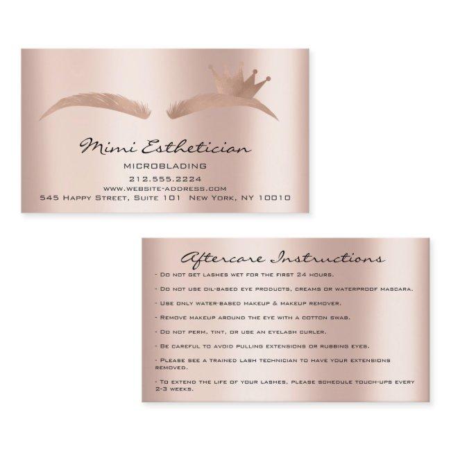 Aftercare Instructions Eyebrow Crown Microblade