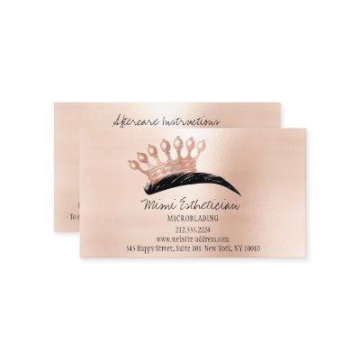 Aftercare Instructions Eyebrow Crown Rose Blush