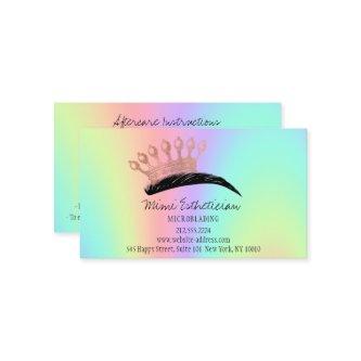 Aftercare Instructions Eyebrow Crown Rose Holograp