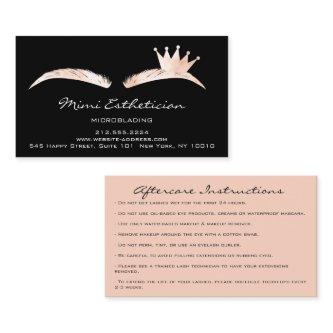 Aftercare Instructions Eyebrow Logo Microblade