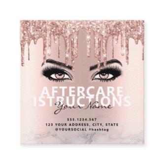 Aftercare Instructions Lash Large text space Square