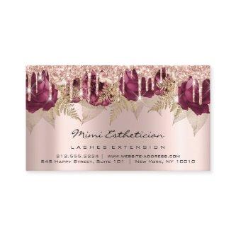 Aftercare Instructions Lash Rose Gold Drips Floral