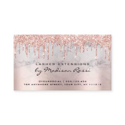 Aftercare Instructions Lash Rose Gold Drips Marble