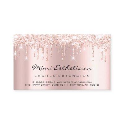 Aftercare Instructions Lash Rose Gold Drips Pink