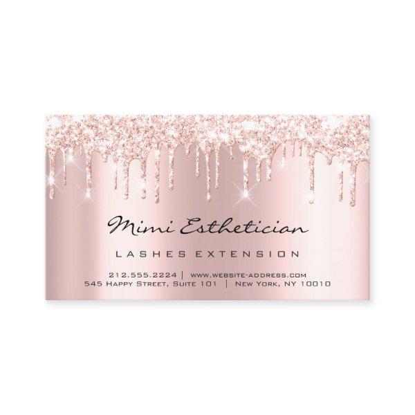 Aftercare Instructions Lash Rose Gold Drips Pink