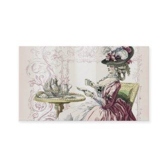 Afternoon Tea, pale dove grey stripes