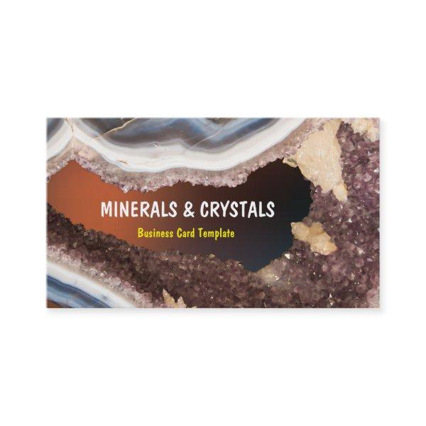 Agate Geode Amethyst Crystals