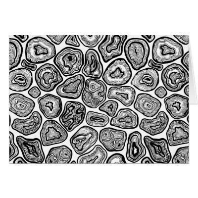 Agate slices in black and white