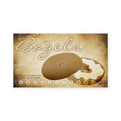aged bagel shop loyalty card