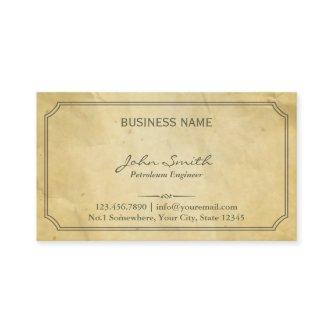 Aged Old Paper Texture Petroleum Engineer