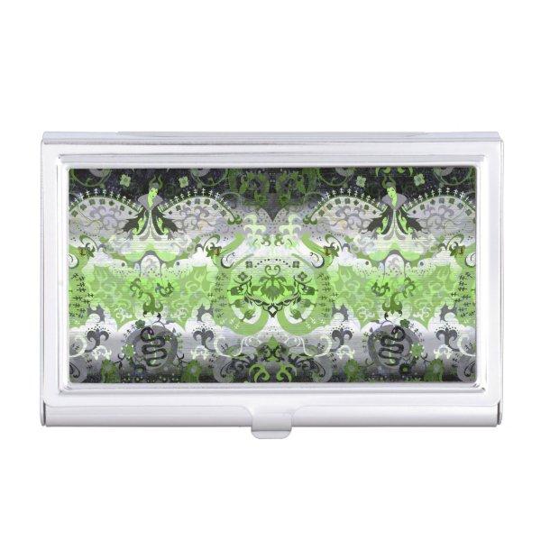 Agender Dragon Damask - Agender Pride Flag Colors  Case
