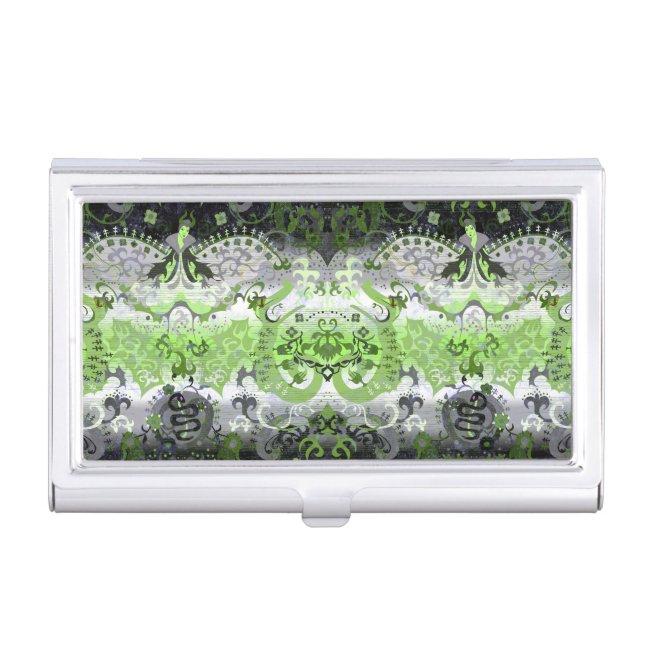 Agender Dragon Damask - Agender Pride Flag Colors Case
