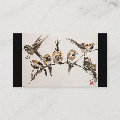 Aggravated Birds Business, 3.5" x 2.0", 100 pack