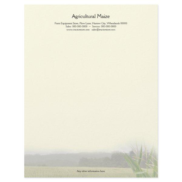 Agricultural Maize main page