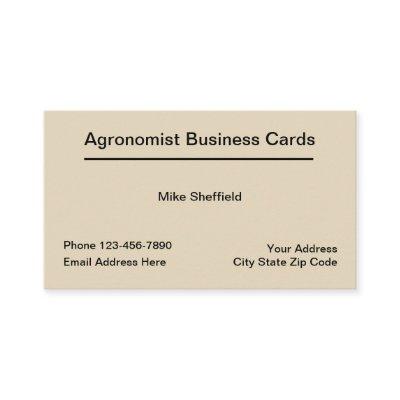 Agronomist Services Businesscards