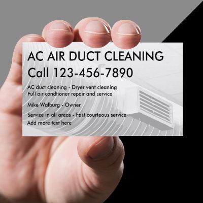 Air Duct Cleaning Bsiness cards