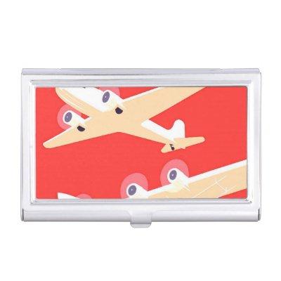 Airplane Flying Vintage WPA Colorful  Case
