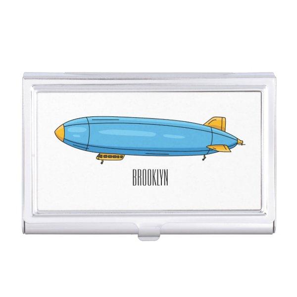 Airship cartoon illustration  case