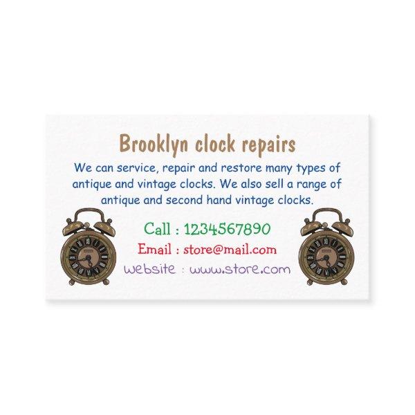 Alarm clock cartoon illustration