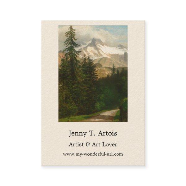 Albert Bierstadt Painting Snow in the High Country