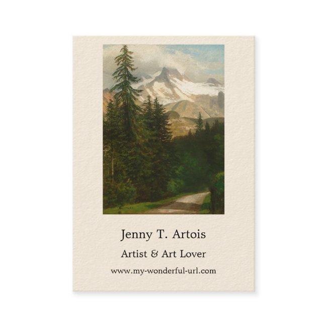 Albert Bierstadt Painting Snow in the High Country