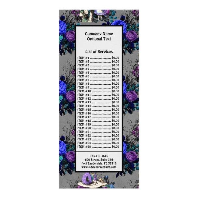 Alice in Wonderland Caterpillar Smoking Flowers Rack Card