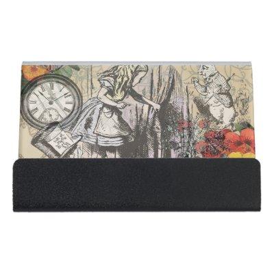 Alice in Wonderland Curtain Nonsense Desk  Holder