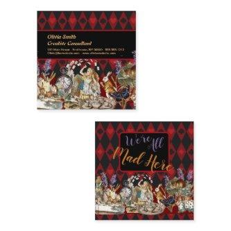 Alice in Wonderland Mad Cheshire Cat Square