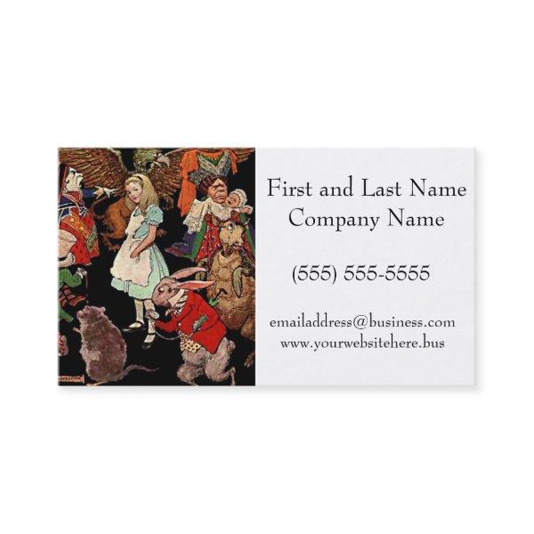 Alice in Wonderland with Friends Illustration