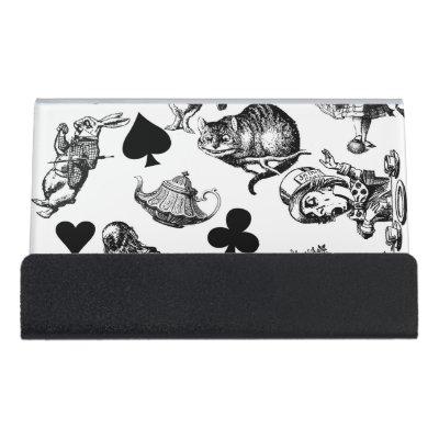 Alice White Rabbit Wonderland Classic Desk  Holder