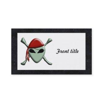 Alien Jolly Roger w/Starry Background