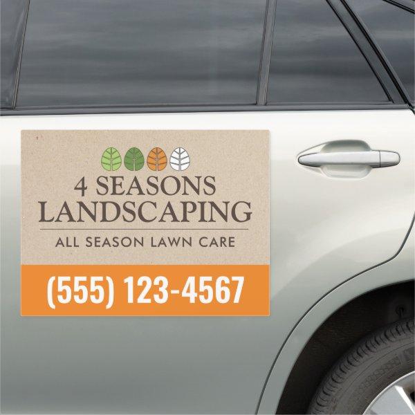 All Season Tree and Lawn Service Landscaping Car Magnet