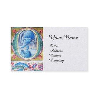 ALLEGORY OF WIND ANTIQUE FLORAL MINIATURE MONOGRAM