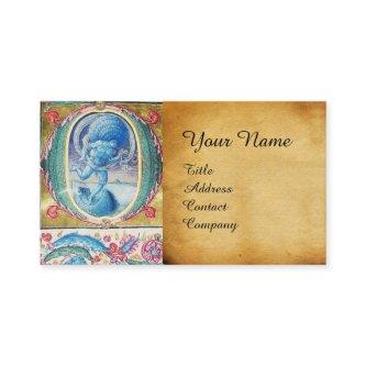 ALLEGORY OF WIND ANTIQUE FLORAL MINIATURE MONOGRAM