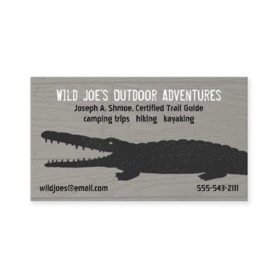 Alligator | Crocodile on Wood Style