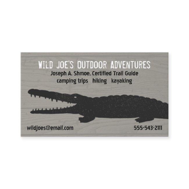 Alligator | Crocodile on Wood Style